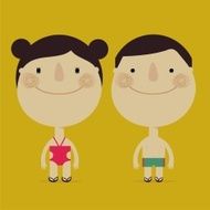 Children in swimsuit