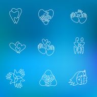 set of family logos