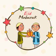 Eid Mubarak celebration with cute kids