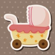 Baby carriages theme elements N67