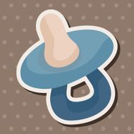 Baby pacifiers theme elements N37