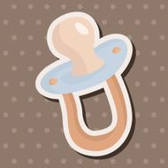 Baby pacifiers theme elements N38