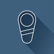 Vector newborn baby icon Eps10