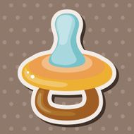 Baby pacifiers theme elements N39