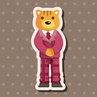 animal cat worker cartoon theme elements N20