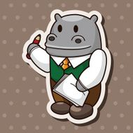 animal worker cartoon theme elements N48