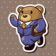 animal worker cartoon theme elements N54