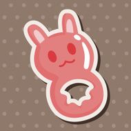 Baby rattle theme elements N58