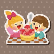 Kindergarten children theme elements N10