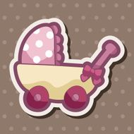 Baby carriages theme elements N69