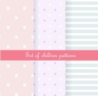 Set of baby backgrounds