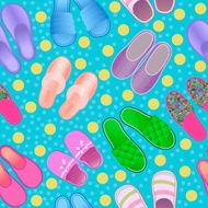 seamless background color with slippers cozy and soft