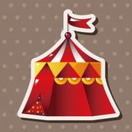playground circus tent theme elements vector eps N4
