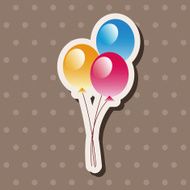 playground ballon theme elements vector eps N4