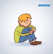 boy siting