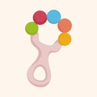 Baby rattle theme elements N60