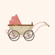 Baby carriages theme elements N71