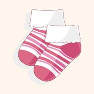 baby socks theme elements N12
