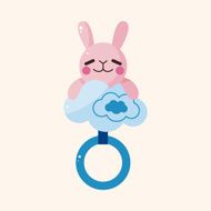 Baby rattle theme elements N64