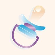 Baby pacifiers theme elements N45