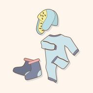 Baby clothes theme elements N75