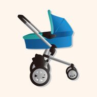 Baby carriages theme elements N72