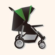 Baby carriages theme elements N73