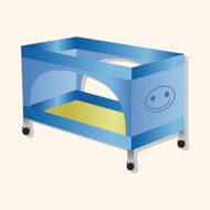 baby bed theme elements N14