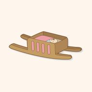 baby bed theme elements N15