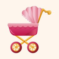 Baby carriages theme elements N78