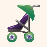 Baby carriages theme elements N80