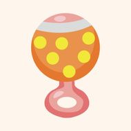 Baby rattle theme elements N68
