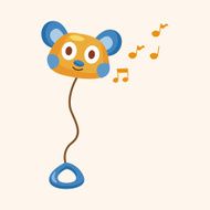 baby toy rattle theme elements N36