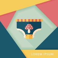 diaper flat icon with long shadow eps10 N15