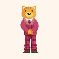 animal cat worker cartoon theme elements N24