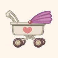 Baby carriages theme elements N83