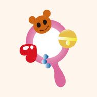 Baby rattle theme elements N72