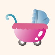 Baby carriages theme elements N84