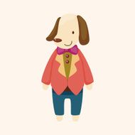 animal dog worker cartoon theme elements N26