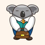 animal worker cartoon theme elements N58