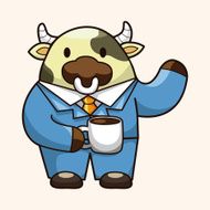 animal worker cartoon theme elements N60