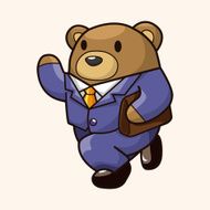 animal worker cartoon theme elements N64