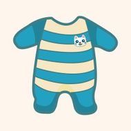 Baby clothes theme elements N84