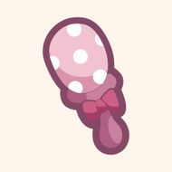 Baby rattle theme elements N75