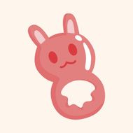 Baby rattle theme elements N77