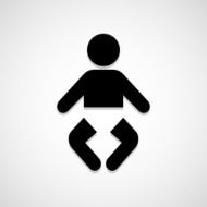 Baby icon great for any use Vector EPS10