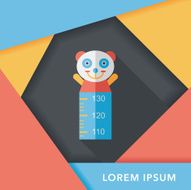 Height scale flat icon with long shadow eps10 N10