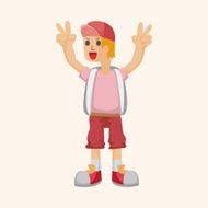 boy character theme elements N28