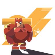 Iron Bear Mascot great for any use Vector EPS10