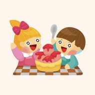 Kindergarten children theme elements N13